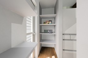 D棟　内観パース　パントリー