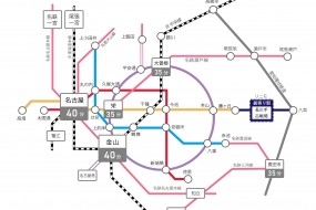 路線図　長久手古戦場駅まで徒歩6分